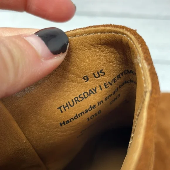 Thursday Boot Co. Paloma Suede Boots in Spice 9 S42